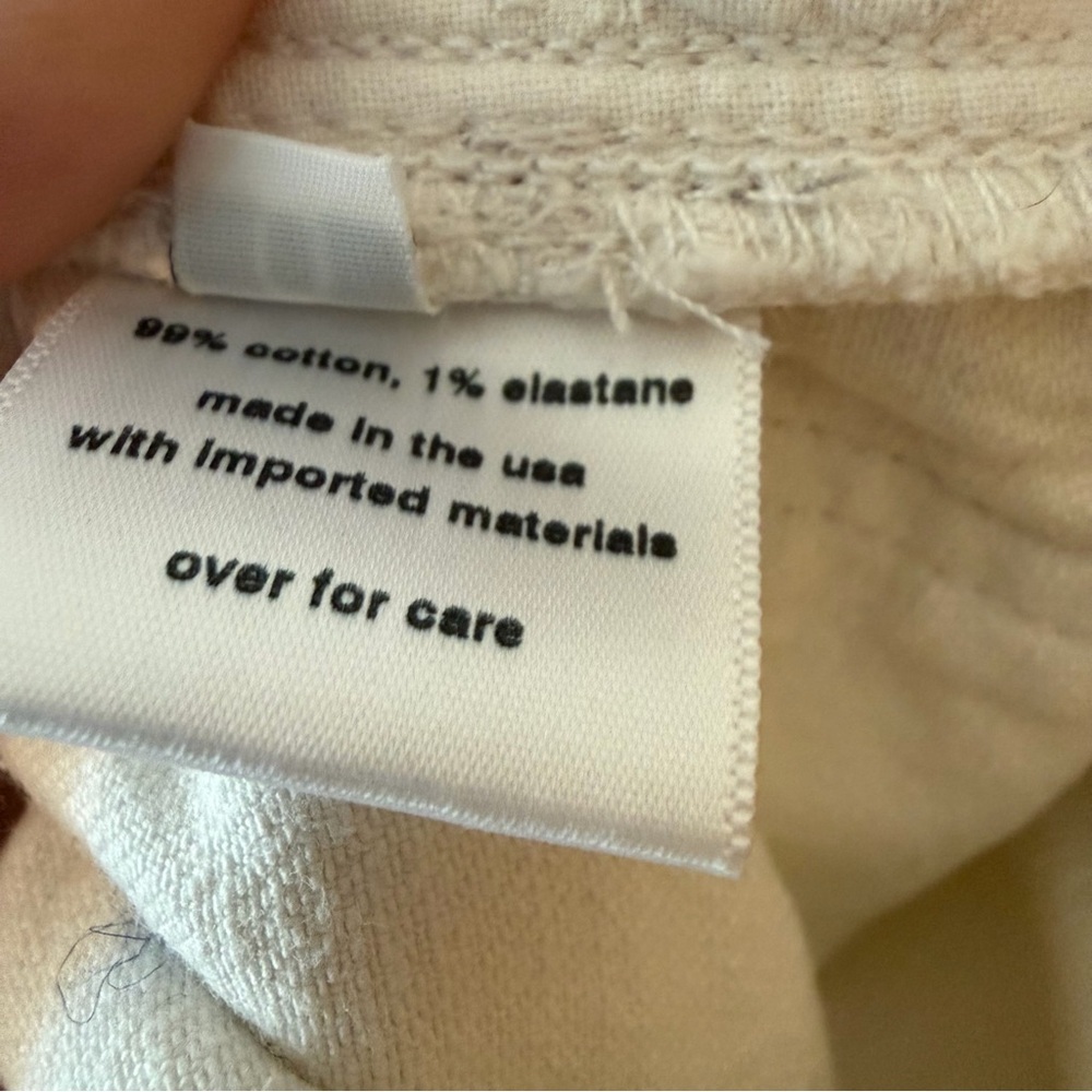 Rachel Comey Cream Wide-Leg Raw Hem Jeans Size 0 - Picture 5 of 9